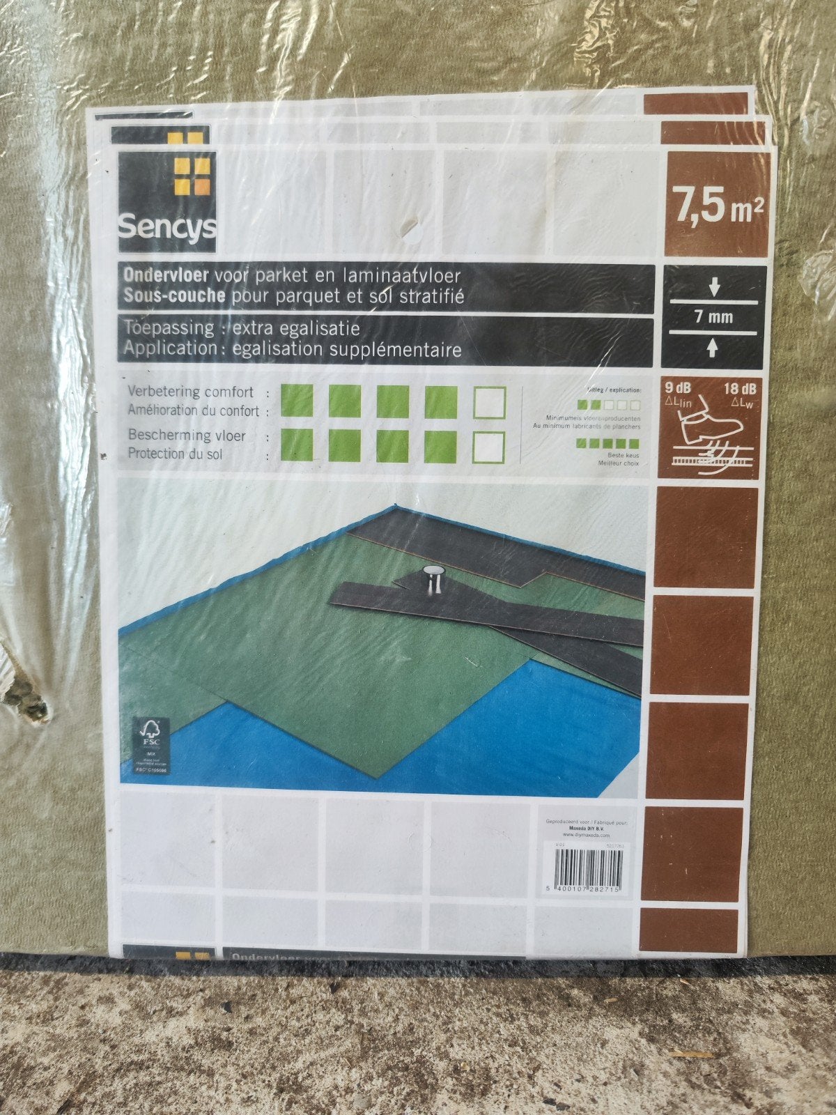 Ensemble de sous-plancher de 2 x 7,2 x 7,5 m2 et revêtement, Bricolage & Construction, Enlèvement ou Envoi