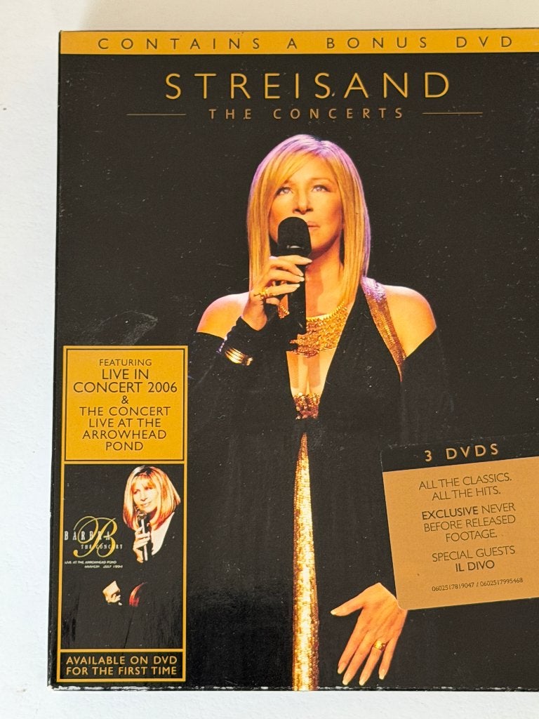 Barbra Streisand – The Concerts (3-DVD), Alle leeftijden, Ophalen of Verzenden, Gebruikt, Concert