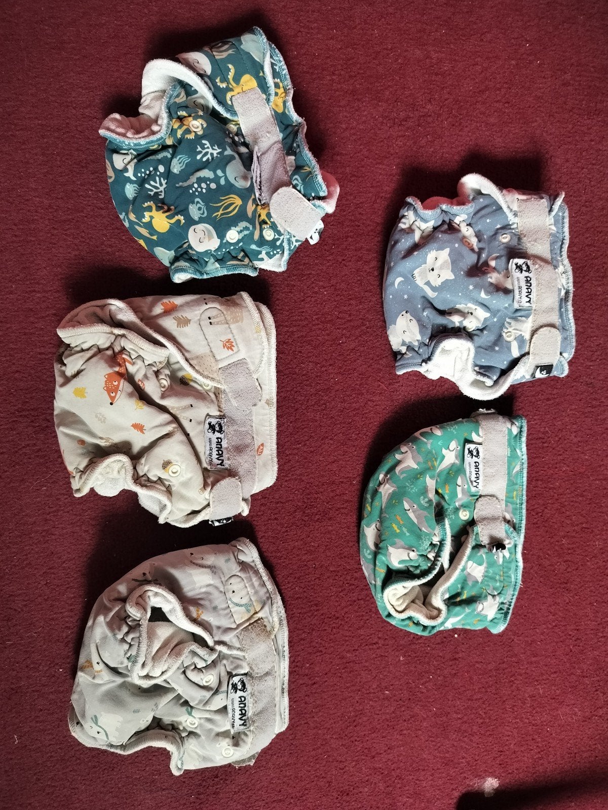 Navy nachtluiers met overbroek bamboolik, Kinderen en Baby's, Babykleding | Overige, Ophalen
