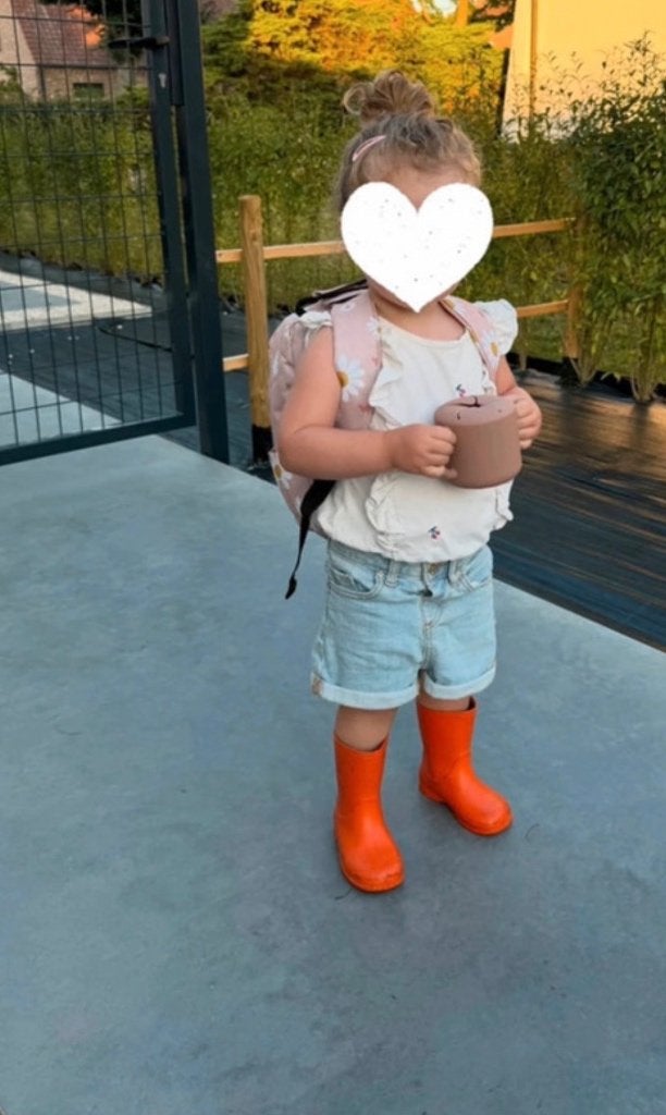 Nora regenlaarzen oranje maat 21, Kinderen en Baby's, Ophalen, Gebruikt, Jongen of Meisje, Laarzen