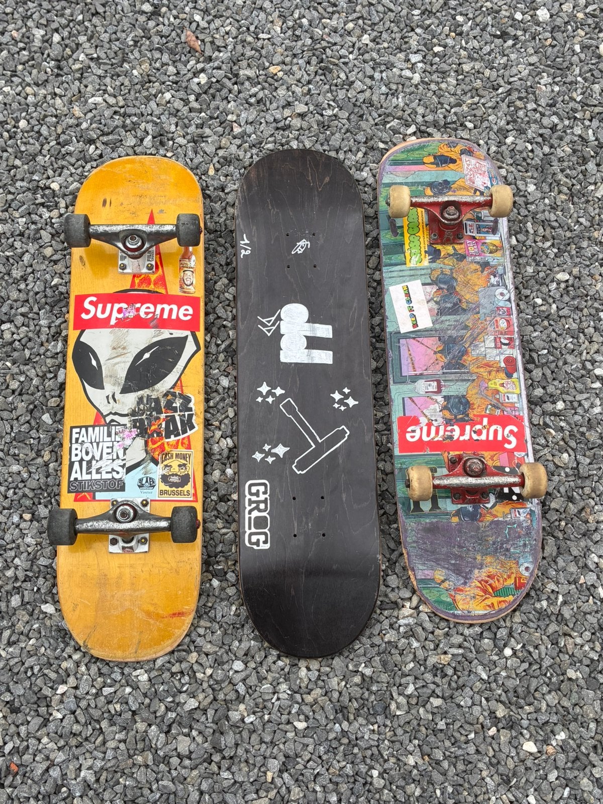 2 personal compelete’s en 1 blanck deck, Ophalen, Gebruikt, Skateboard