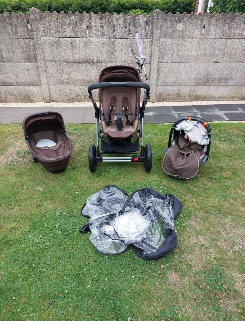 Driedelige kinderwagen - Maxi Cosi, Gebruikt, Verstelbare duwstang, Maxi-Cosi, Ophalen