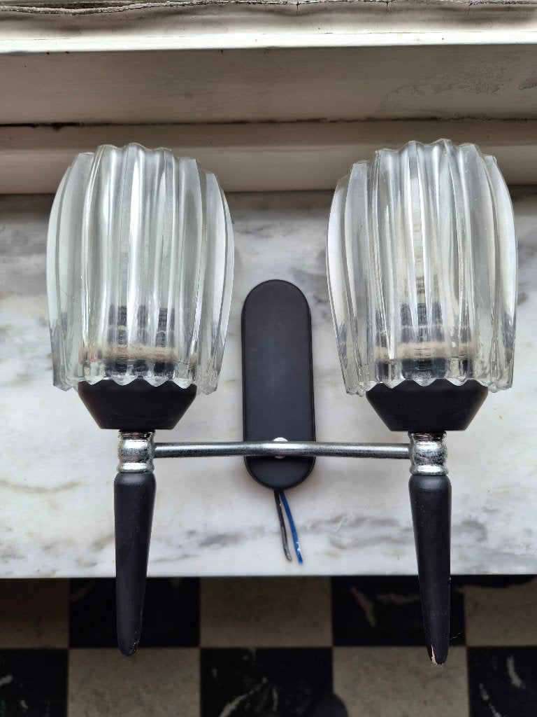 Antiek lampje, Huis en Inrichting, Ophalen, Gebruikt, Glas, Wandlamp