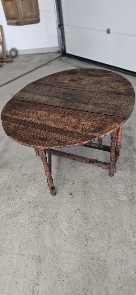 Prachtige Antieke Engelse Gateleg Table/ Hangoortafel – Eik, Ophalen