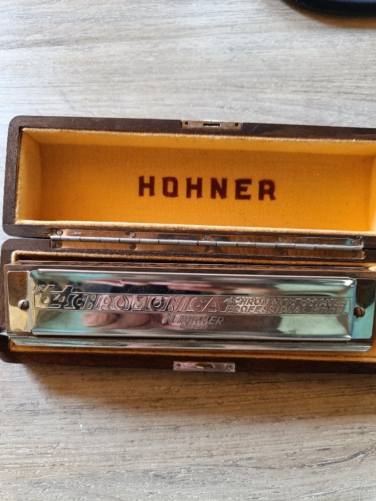 Harmonica chromatique Hohner Chromonica 64 vintage, Muziek en Instrumenten, Blaasinstrumenten | Mondharmonica's, Ophalen, Zo goed als nieuw