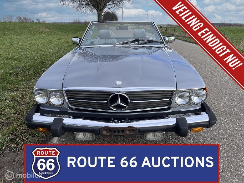 Mercedes-Benz 380 SL | 1982 | Route 66 Auctions, Auto's, Zwart, Mercedes-Benz, Bedrijf, Handgeschakeld