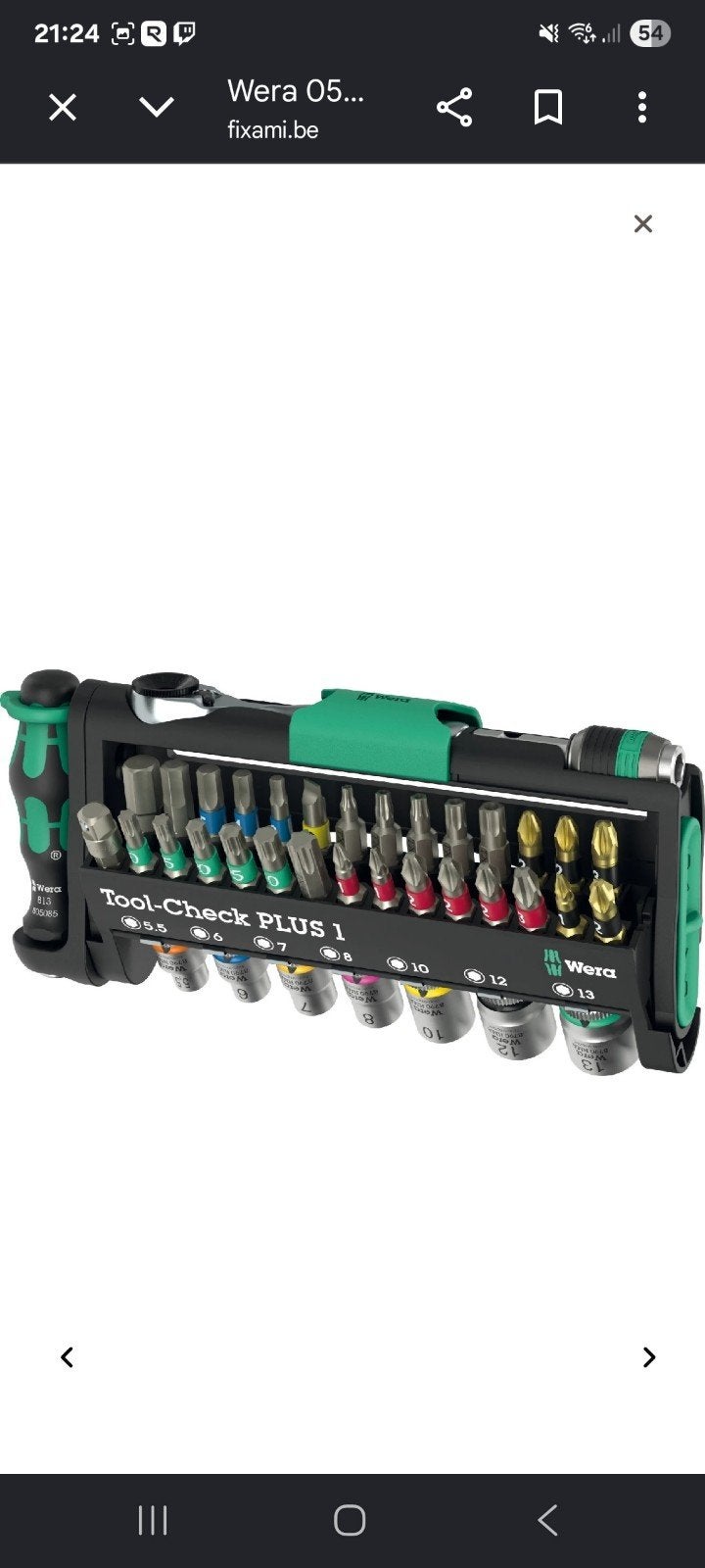 Racagnac Wera  Tool-Check PLUS 1, Enlèvement