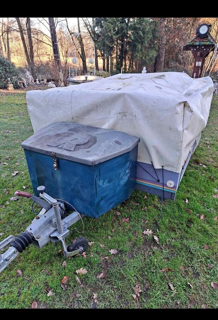 Tente roulotte à vendre, Enlèvement, Bleu, Jusqu'à 4, Raclet