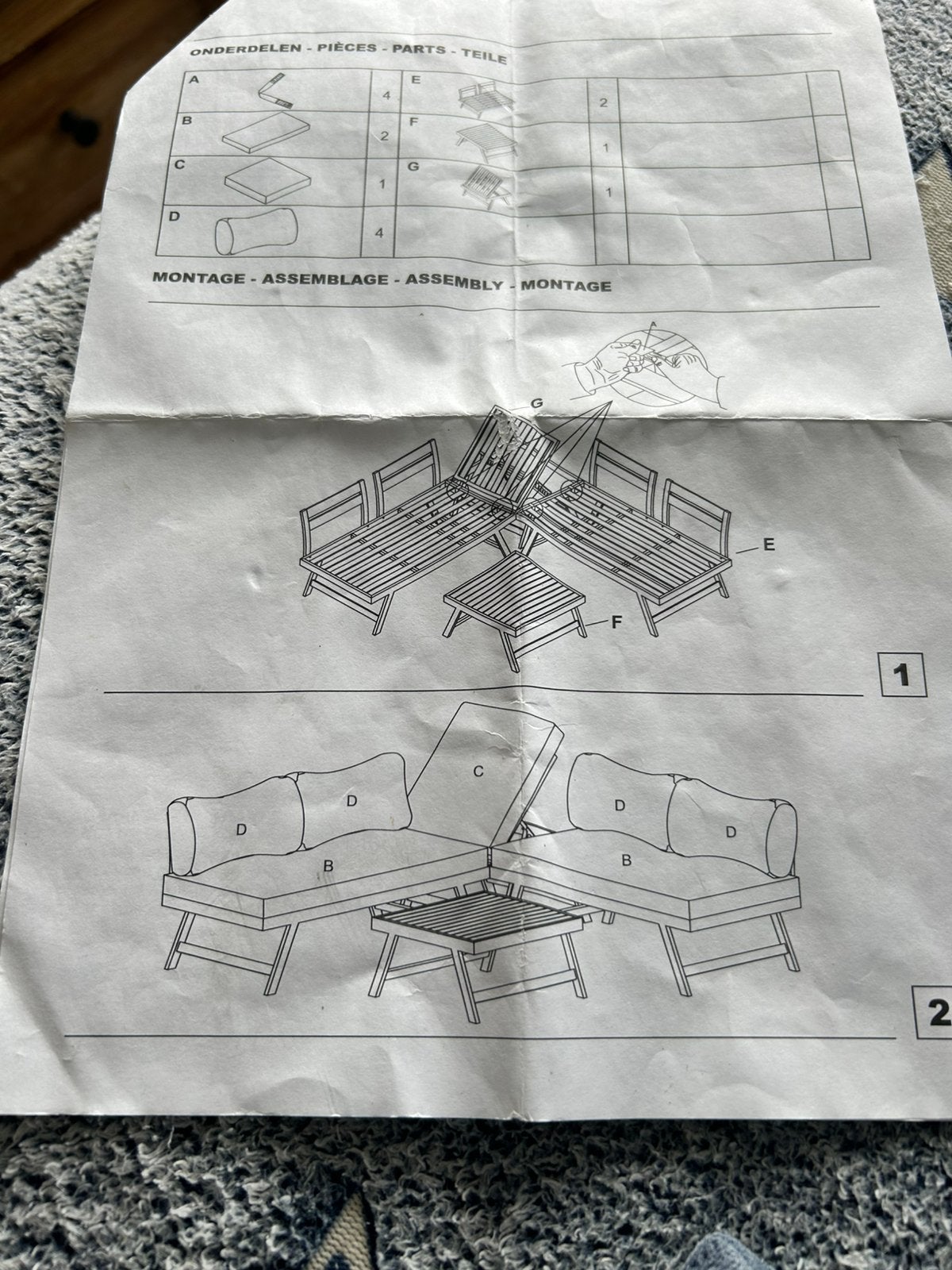 Tuinset, Ophalen, Zo goed als nieuw, Tuinset