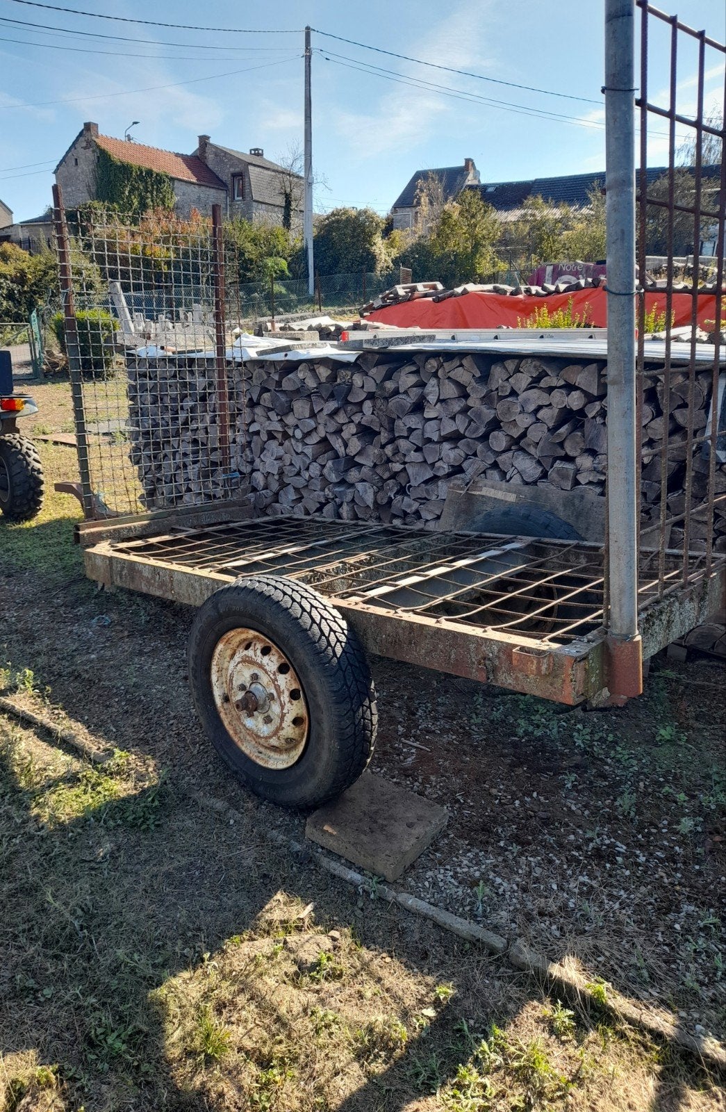 remorque à bois, Ophalen