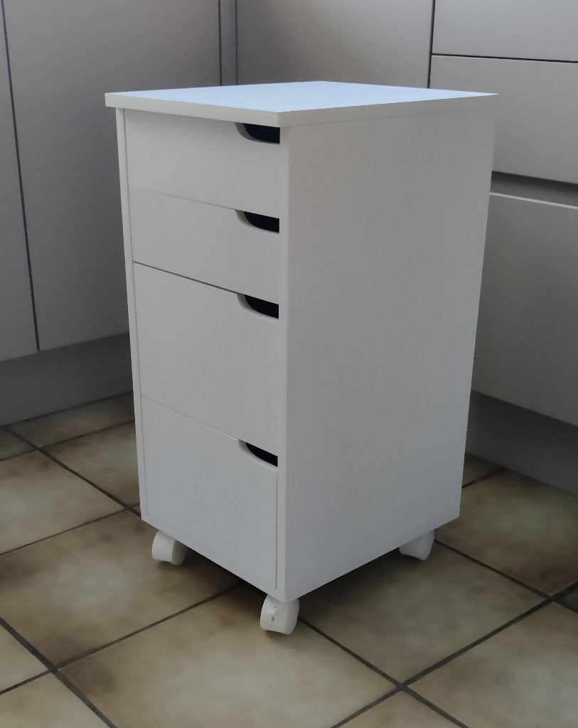 Ladekastje op wielen, Huis en Inrichting, Kasten | Ladekasten, Ophalen, Minder dan 50 cm, Zo goed als nieuw, 3 of 4 laden