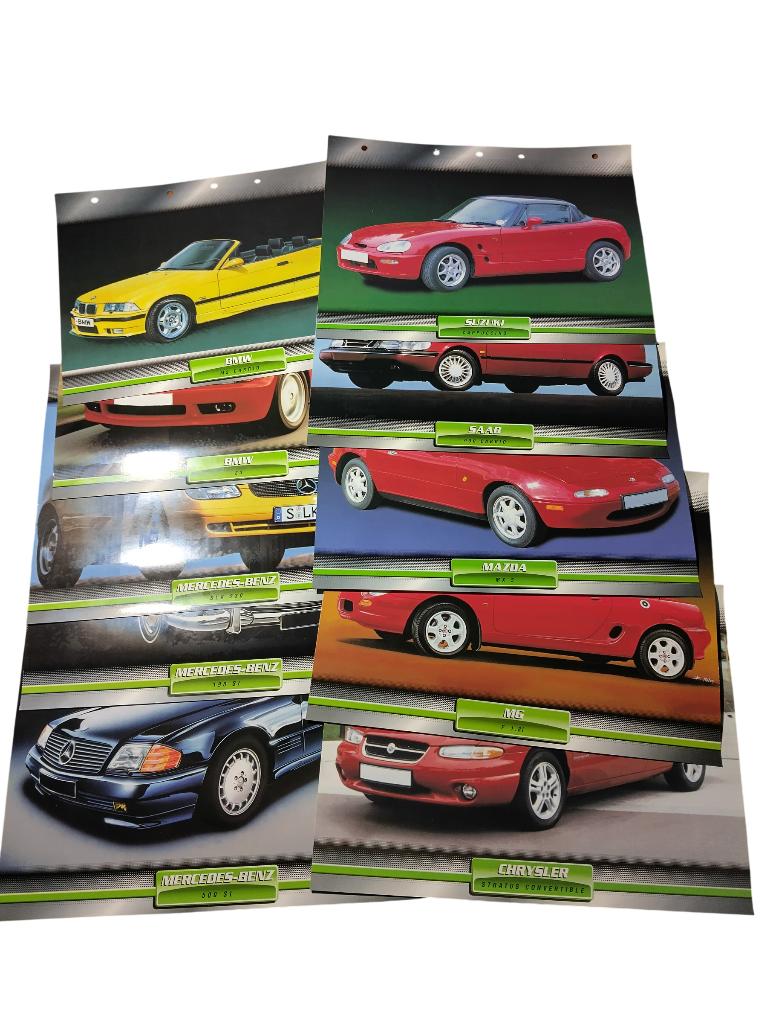 60 fiches Dream Cars Collection éditions Atlas vintage, Enlèvement