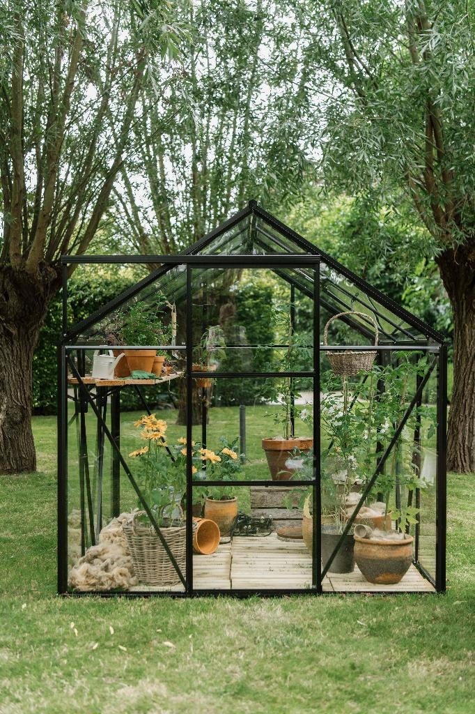 NIEUW Tuinhuis Kate III zwart VG 3mm, Verzenden, Nieuw
