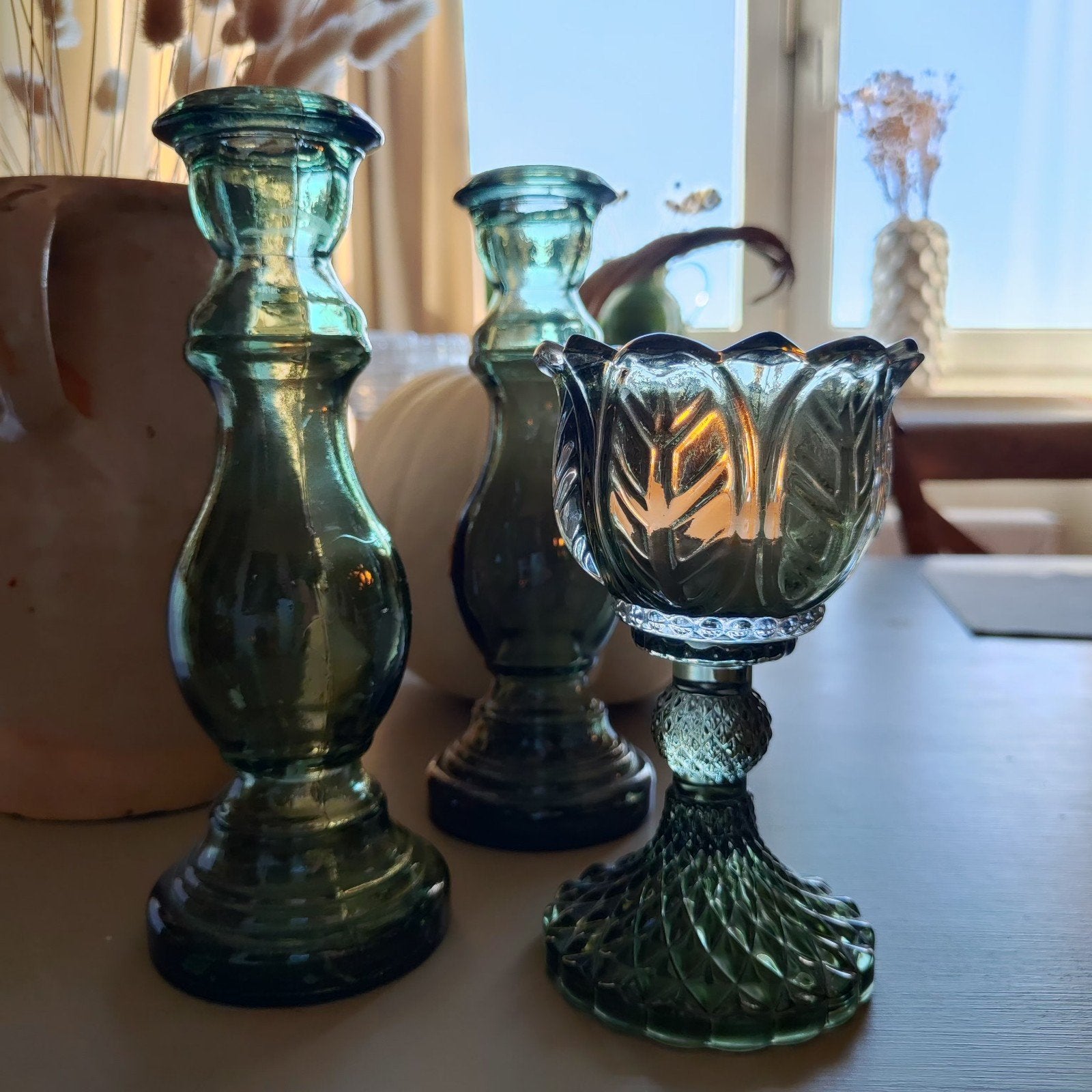 J-Line glazen kandelaars, Ophalen of Verzenden, Glas