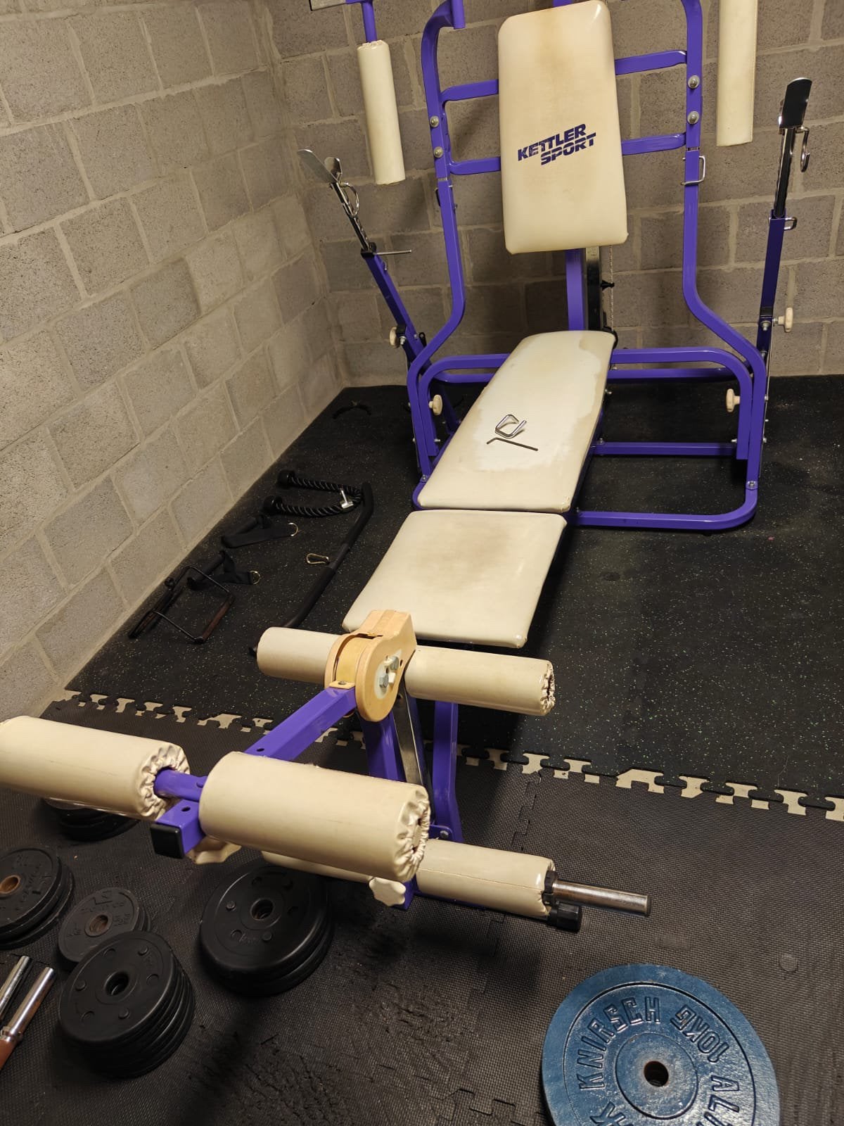 Thuis fitnessset, Sport en Fitness, Fitnessmaterialen, Ophalen, Gebruikt, Benen, Overige typen