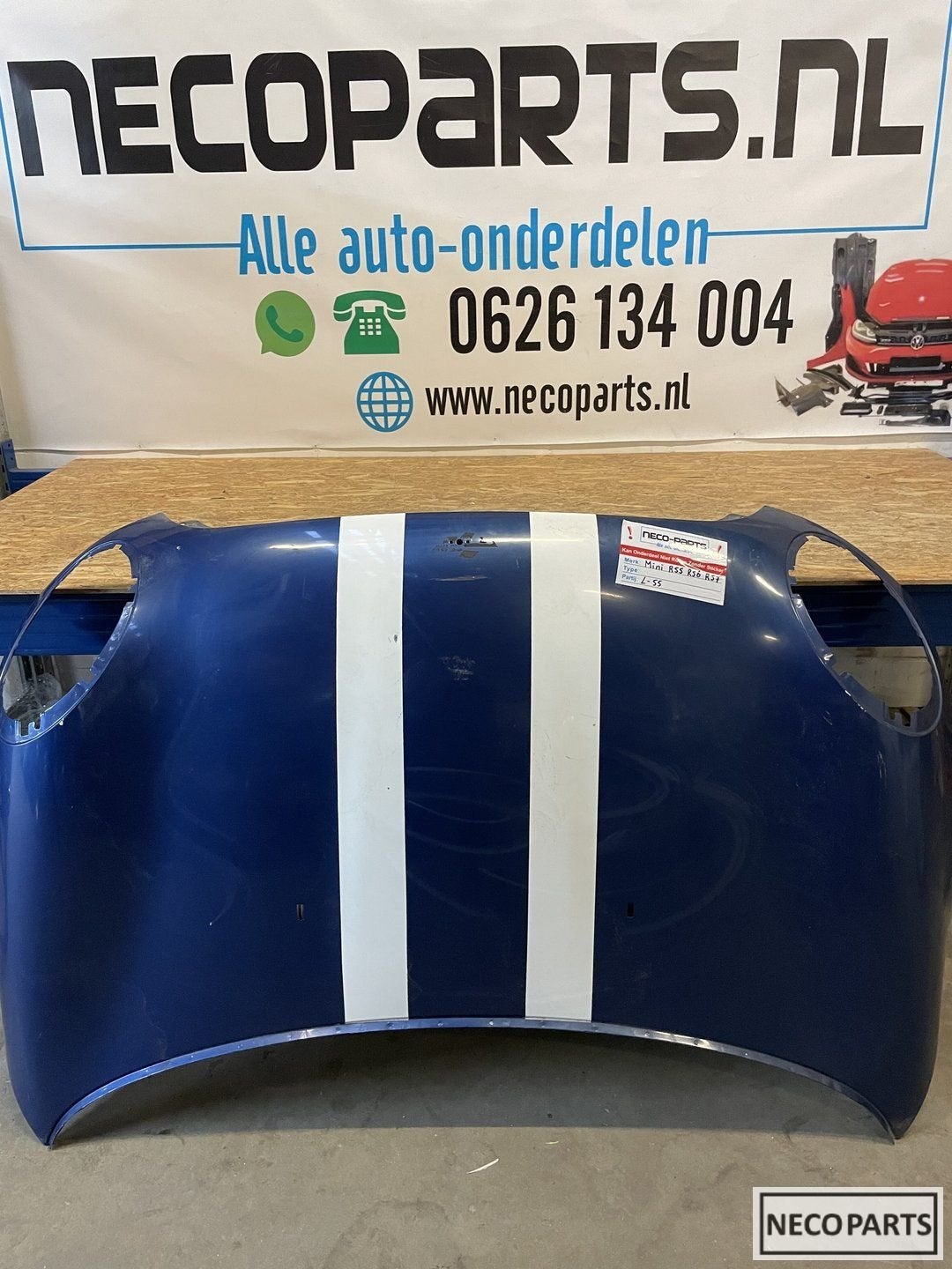 MINI COOPER R55 R56 R57 MOTORKAP ORIGINEEL, -, -, -, Capot moteur