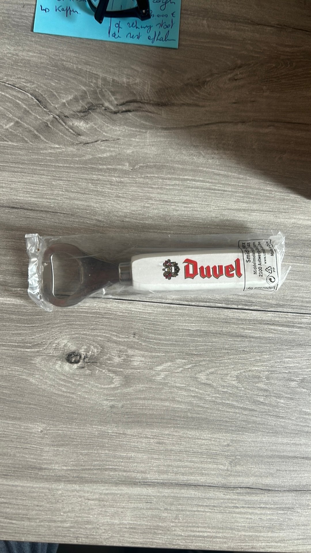 Flessenopener Duvel., Ophalen, Zo goed als nieuw, Verpakking