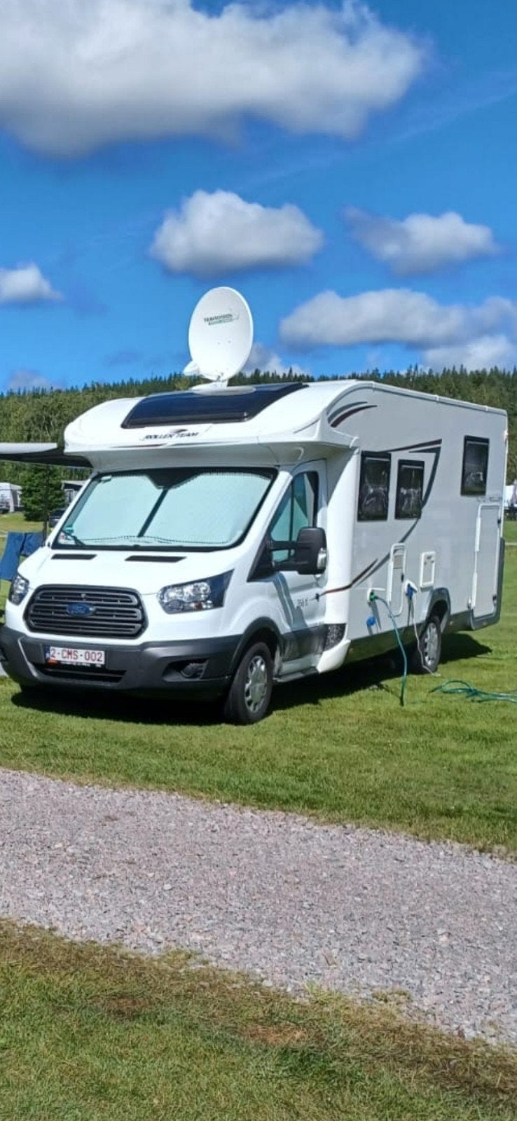 zeer mooie, propere en goede Ford Roller Team 266tl., Caravans en Kamperen, Mobilhomes, Integraal, Chemisch toilet, TV, Ford
