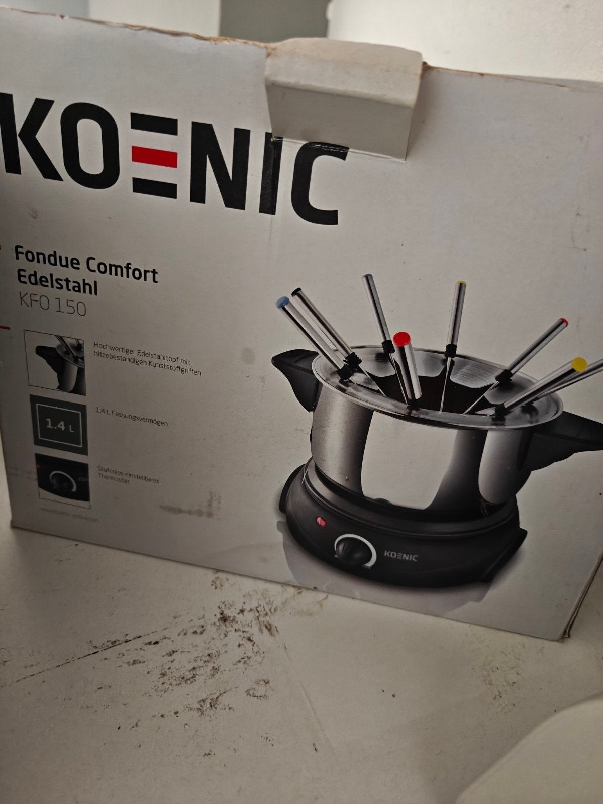 Fondueset van Koenic, Ophalen, Fondueset