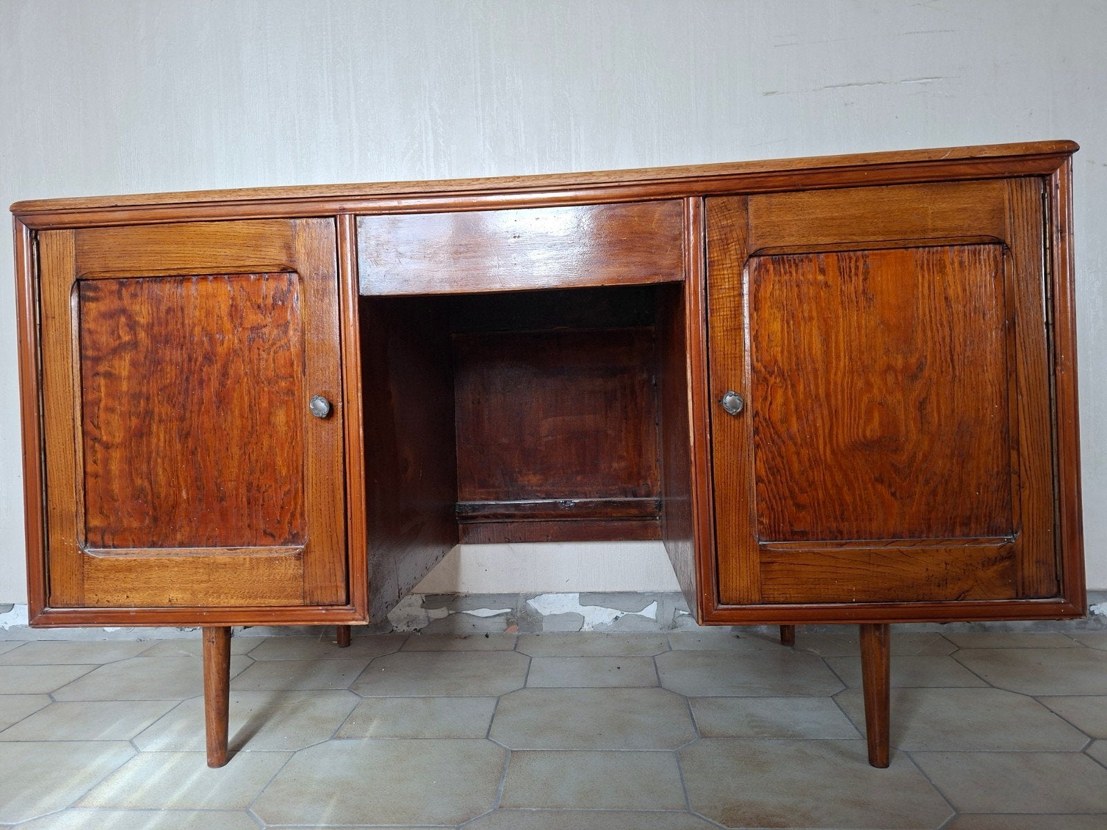 Vintage buraeu, Bureau d'écolier, Vintage, Enlèvement, Brun