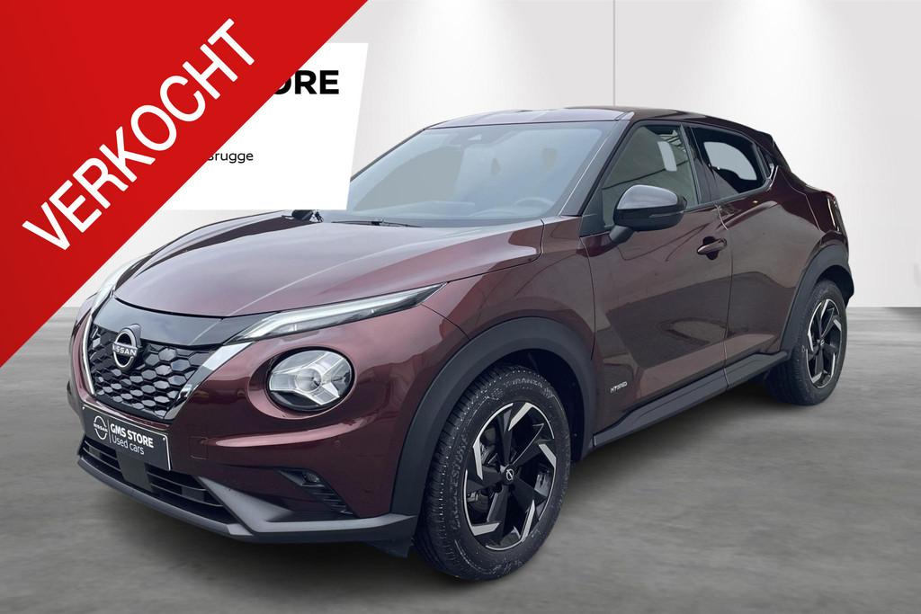 Nissan Juke 1.6 Hybrid 145 N-Connecta directiewagen 4000 kms, Auto's, Nissan, Stof, Gebruikt, 750 kg, 4 cilinders