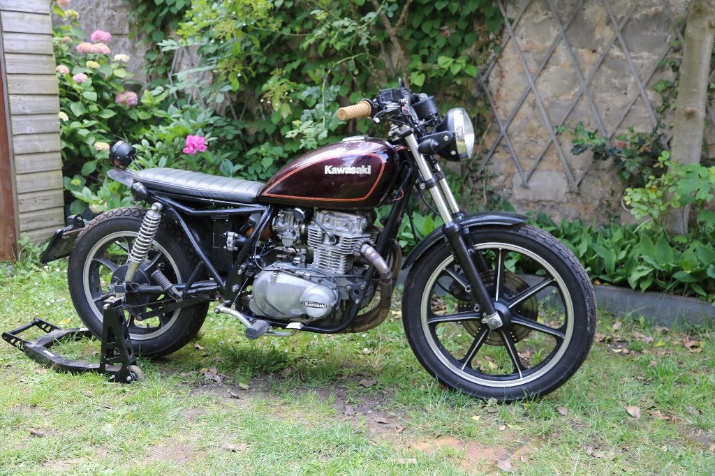 Kawasaki LTD KZ440 1982 - projet Brat Style, Motos, 440 cm³, Occasion, Chopper, 2 cylindres