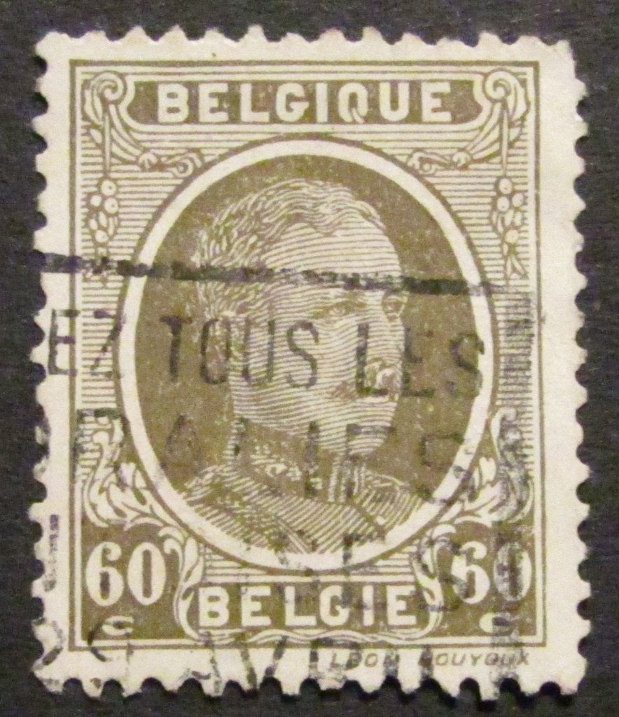 60 centimes estampillés OBC 255b, Enlèvement ou Envoi, Affranchi, Timbre-poste, Maison royale