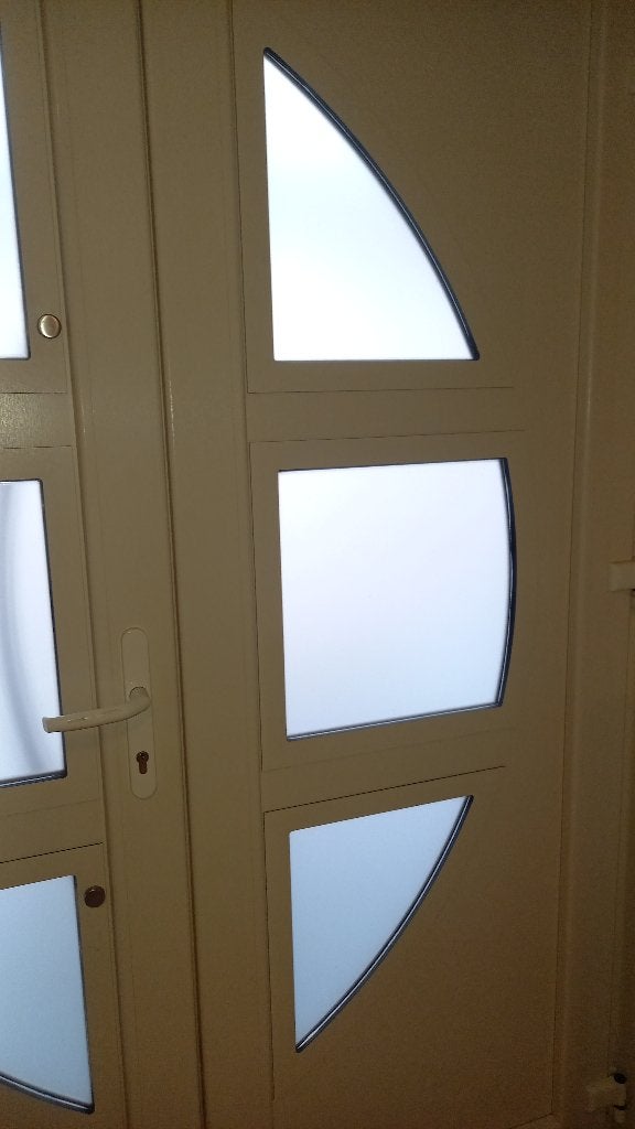 PVC dubbele deur in zeer goede staat, Doe-het-zelf en Bouw, Raamkozijnen en Schuifdeuren, Gebruikt, Overige typen, Overige materialen