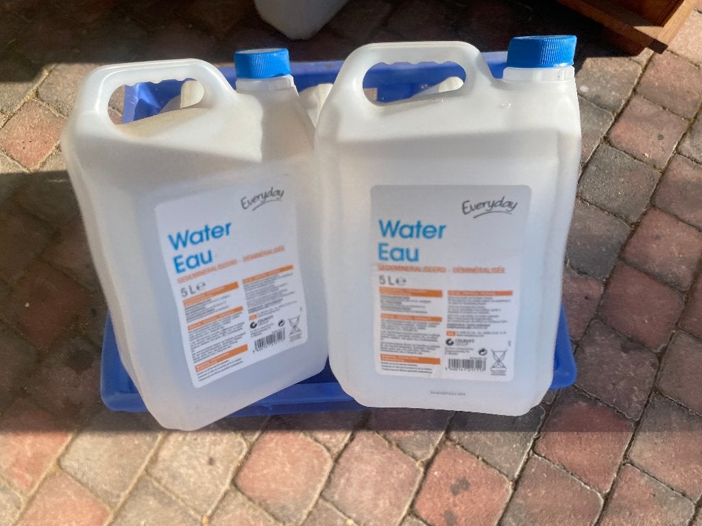 Waterbidons, Ophalen, Zo goed als nieuw
