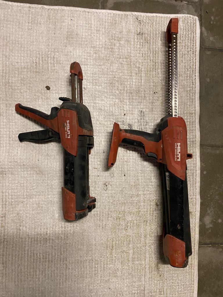 HILTI chemisch kitpistool, Enlèvement, Utilisé