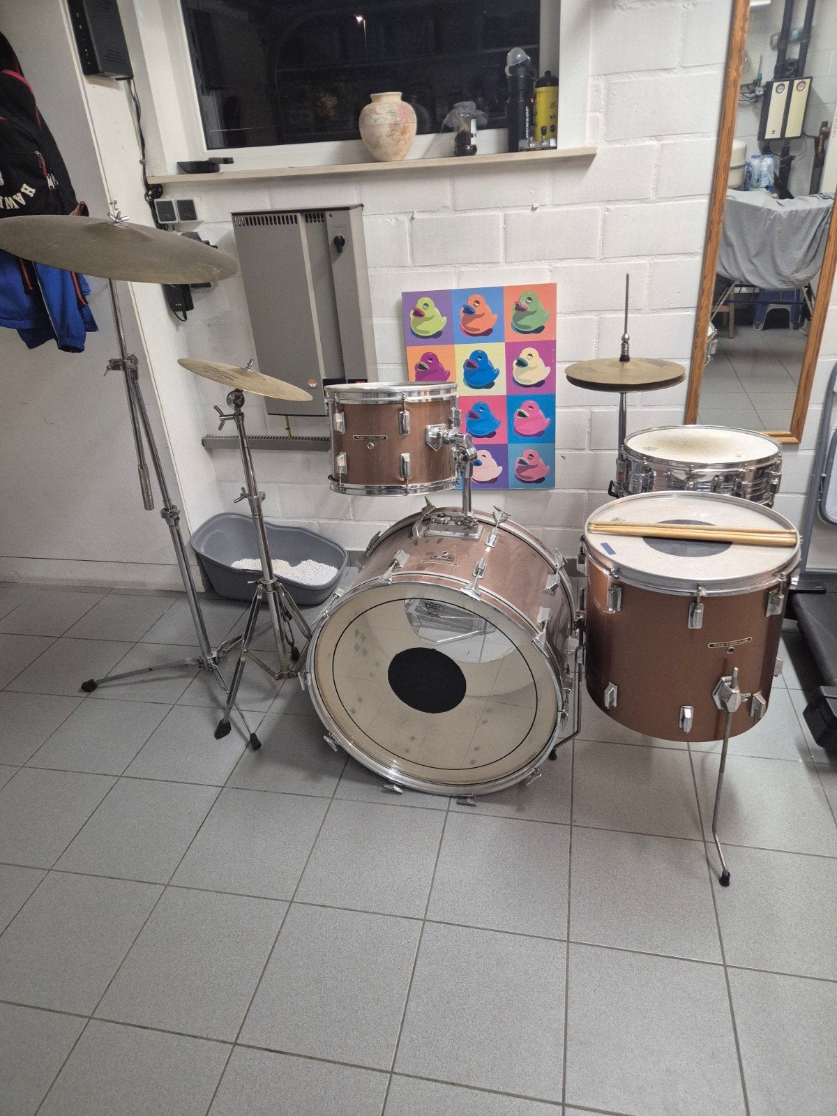 drumstel, Muziek en Instrumenten, Ophalen, Gebruikt, Pearl