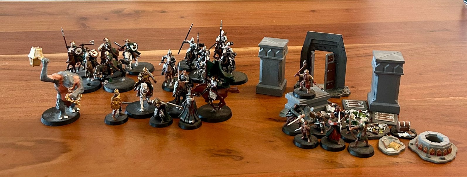LOTR Helden Lot–Aragorn, Théoden, Gandalf + Rohan + Gondor, Enlèvement, Utilisé