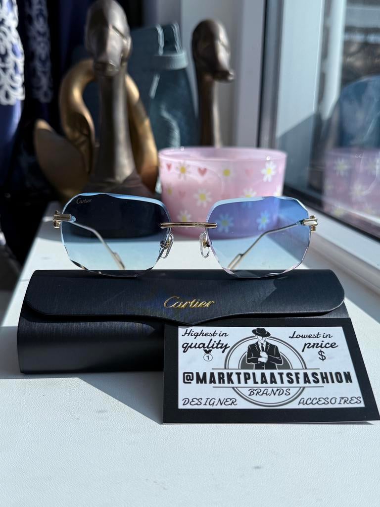 Cartier zonnebril met diamond cut, Enlèvement ou Envoi