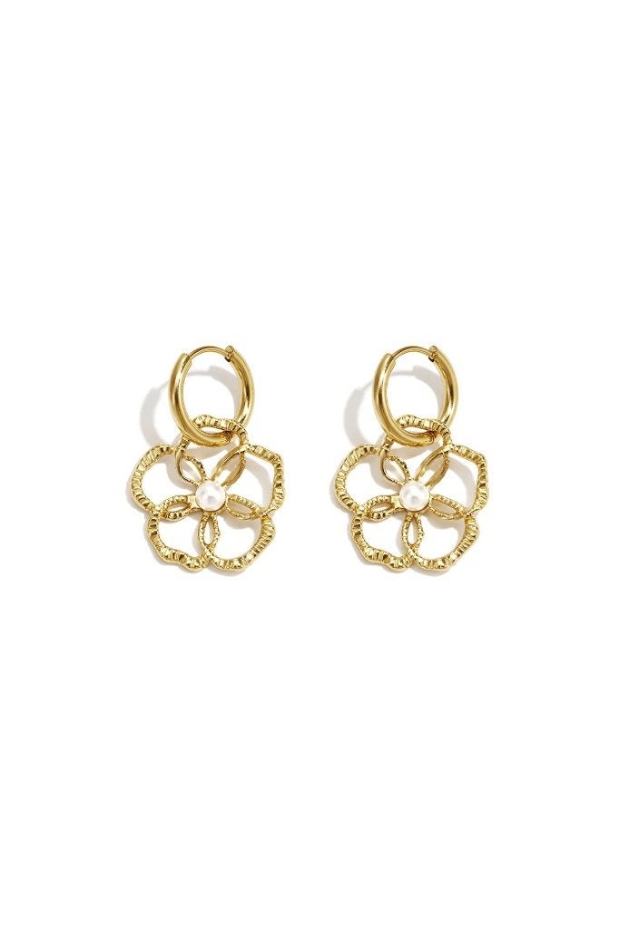 Oorbellen met druppelvorm van 14-karaats verguld roestvrij, Bijoux, Sacs & Beauté, Enlèvement ou Envoi, Neuf, Or, Or
