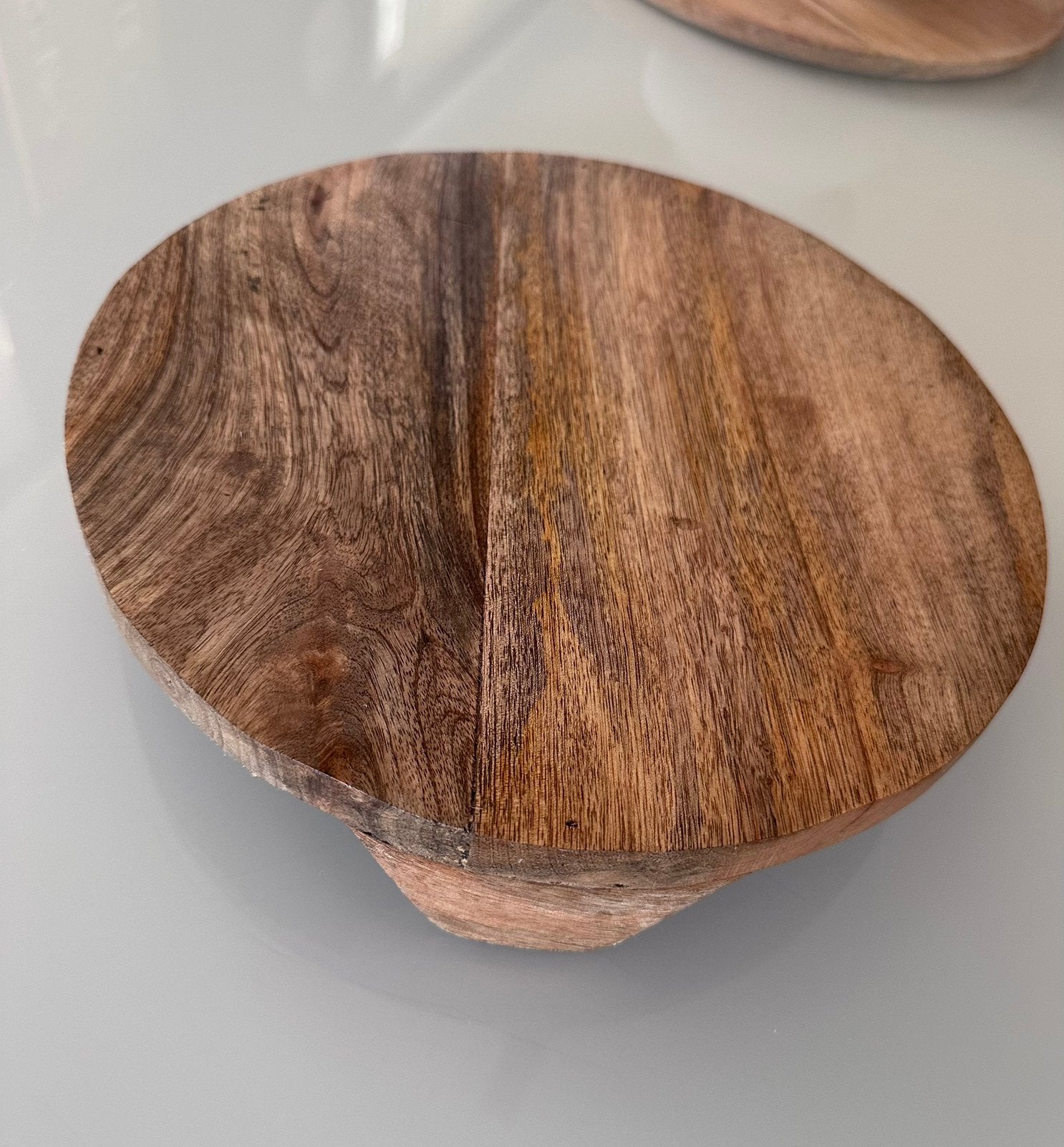 Decoratieblad van massief mangohout, Ophalen, Zo goed als nieuw, Hout