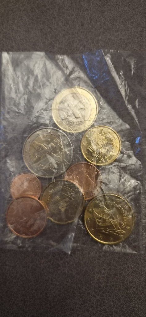 Setje Euromunten Cyprus uit 2008 NUC, Postzegels en Munten, Ophalen of Verzenden, Cyprus, Setje