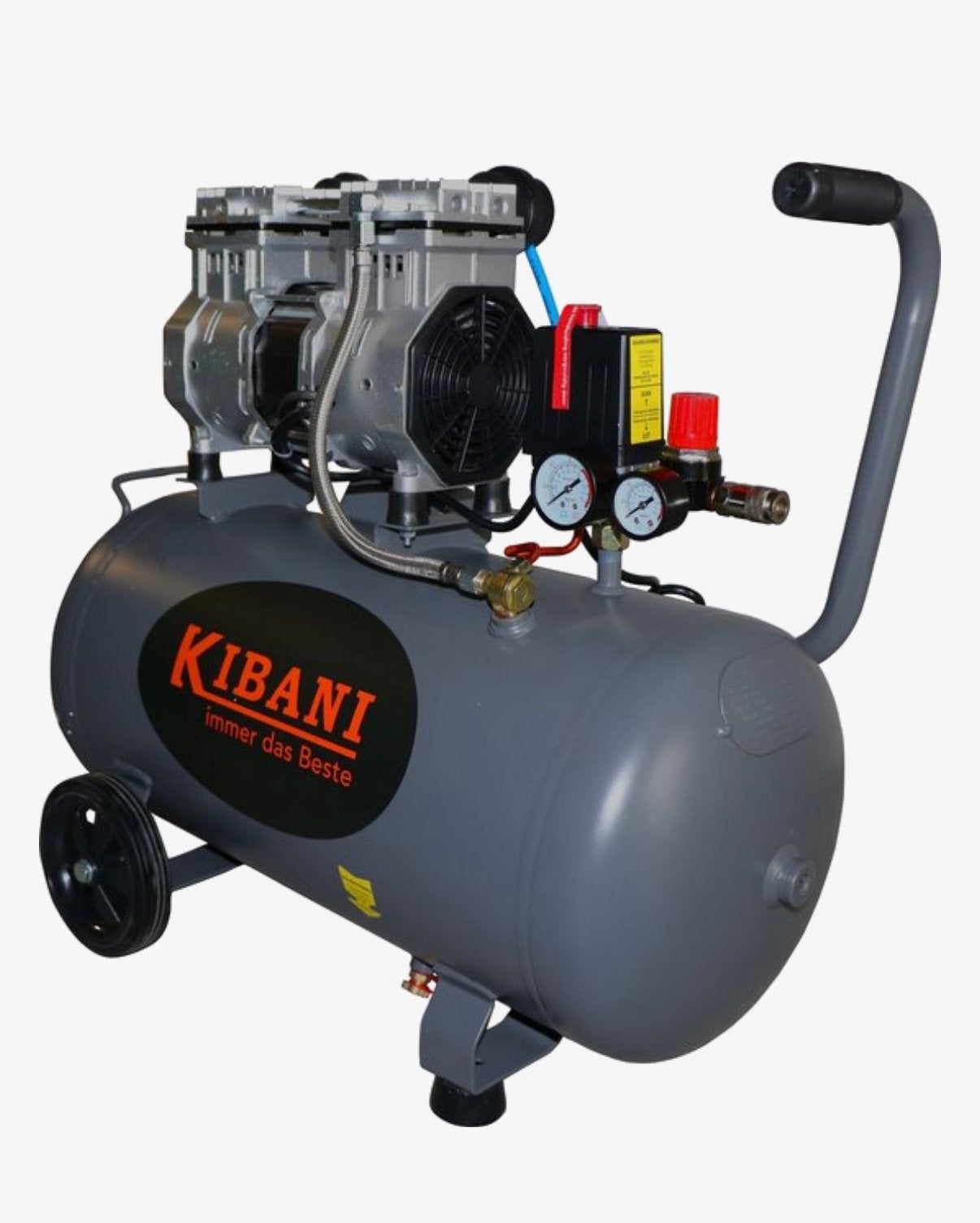 Kibani stille compressor + luchtslang + Ben Bow Tornador, Ophalen, 6 tot 10 bar, Zo goed als nieuw, Minder dan 200 liter/min