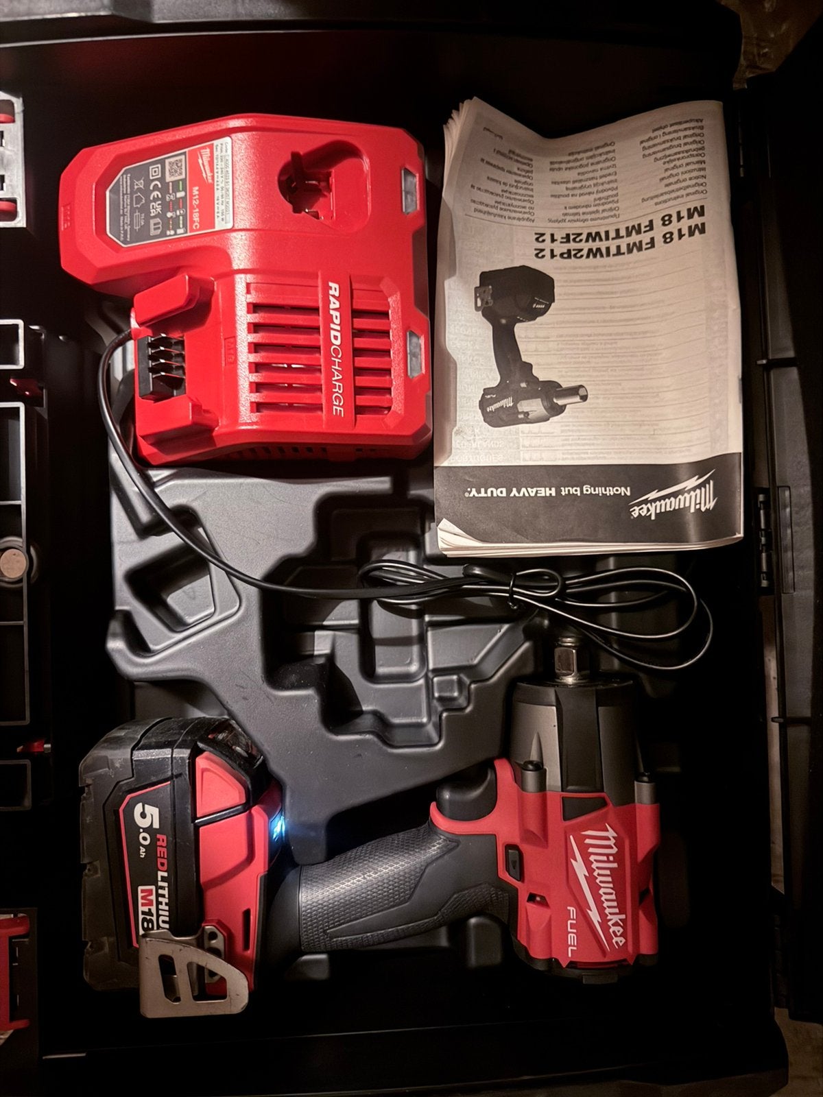 Milwaukee M18 slagmoersleutel, Ophalen of Verzenden, Zo goed als nieuw, Milwaukee