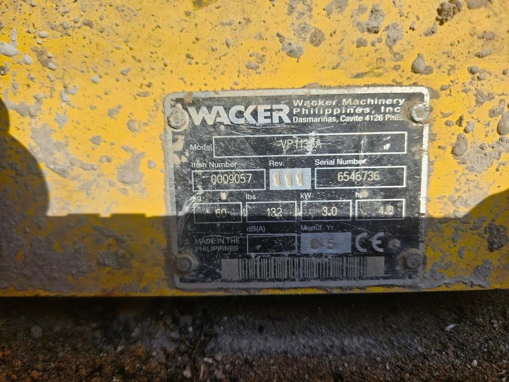 Trilplaat wacker, Bricolage & Construction, Outillage | Autres Machines, Enlèvement