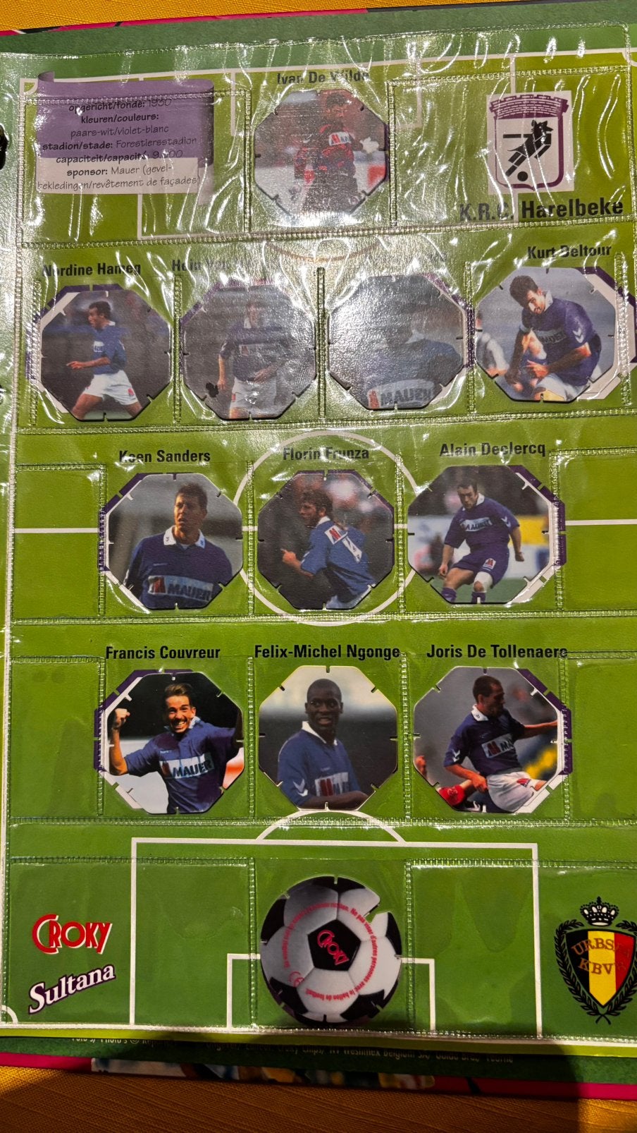 Voetbal flippo’s uit de jaren 80-90, Ophalen, Verzameling, Met verzamelmap(pen)