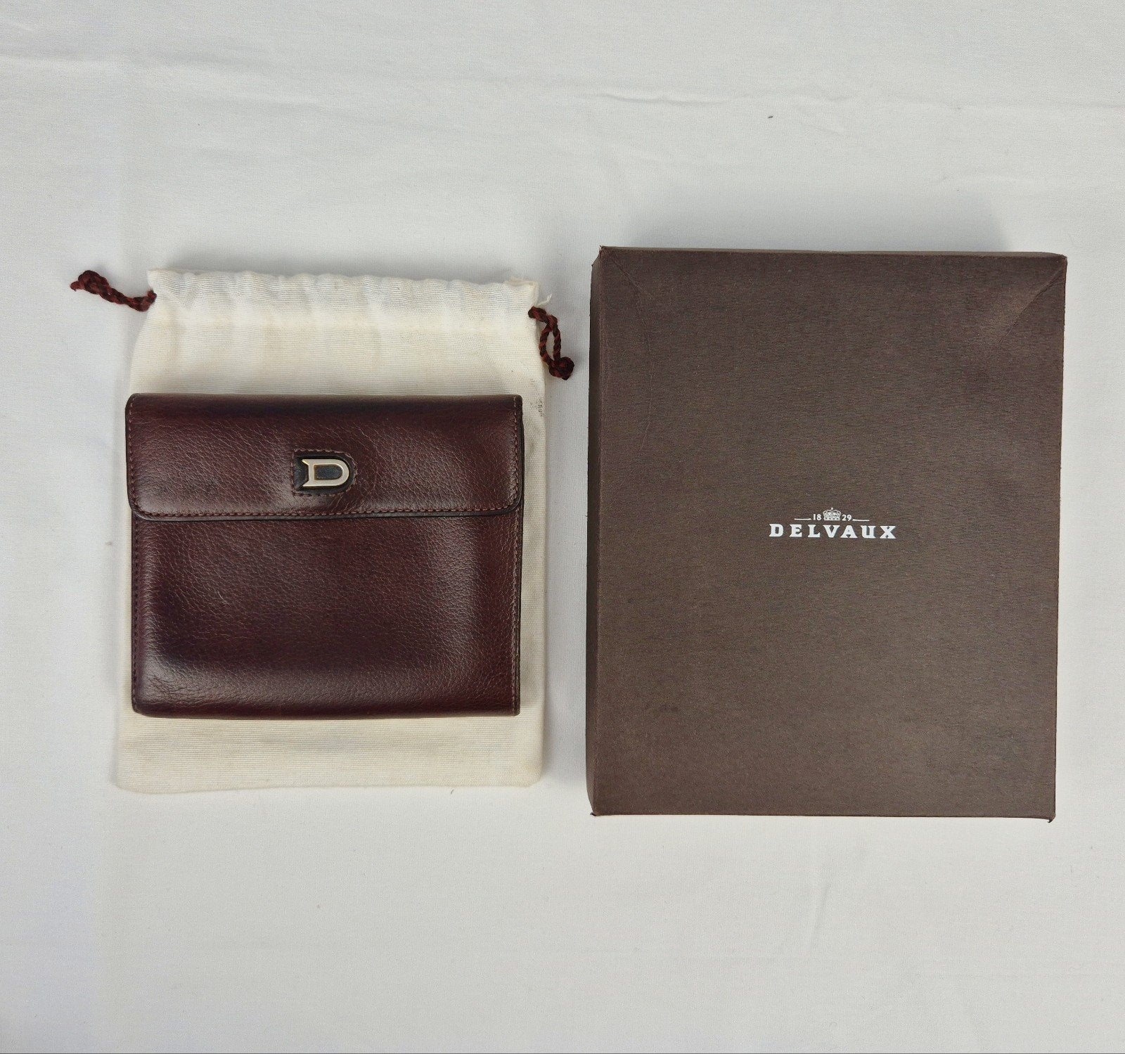 Delvaux Portemonnee, Handtassen en Accessoires, Portemonnees, Bruin, Ophalen of Verzenden