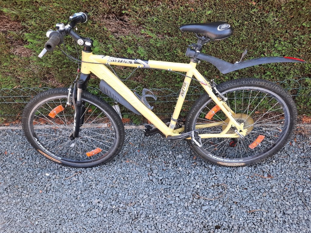 MTB Gazelle 24 versnellingen Alu kader , gele kleur, Ophalen, Velgrem, Versnellingen, 49 tot 53 cm