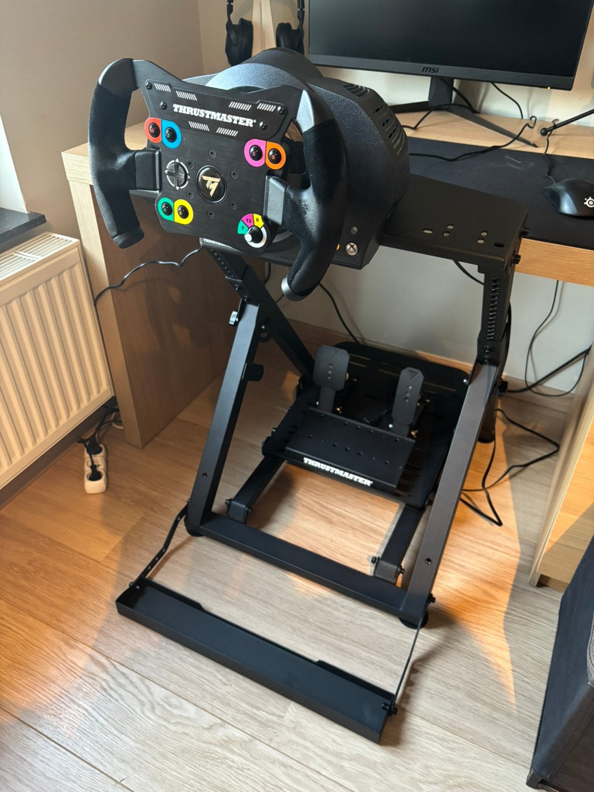 Base Servo Thrustmaster TX + Open wheel+Pédales Raceline LTE, Enlèvement ou Envoi, Comme neuf