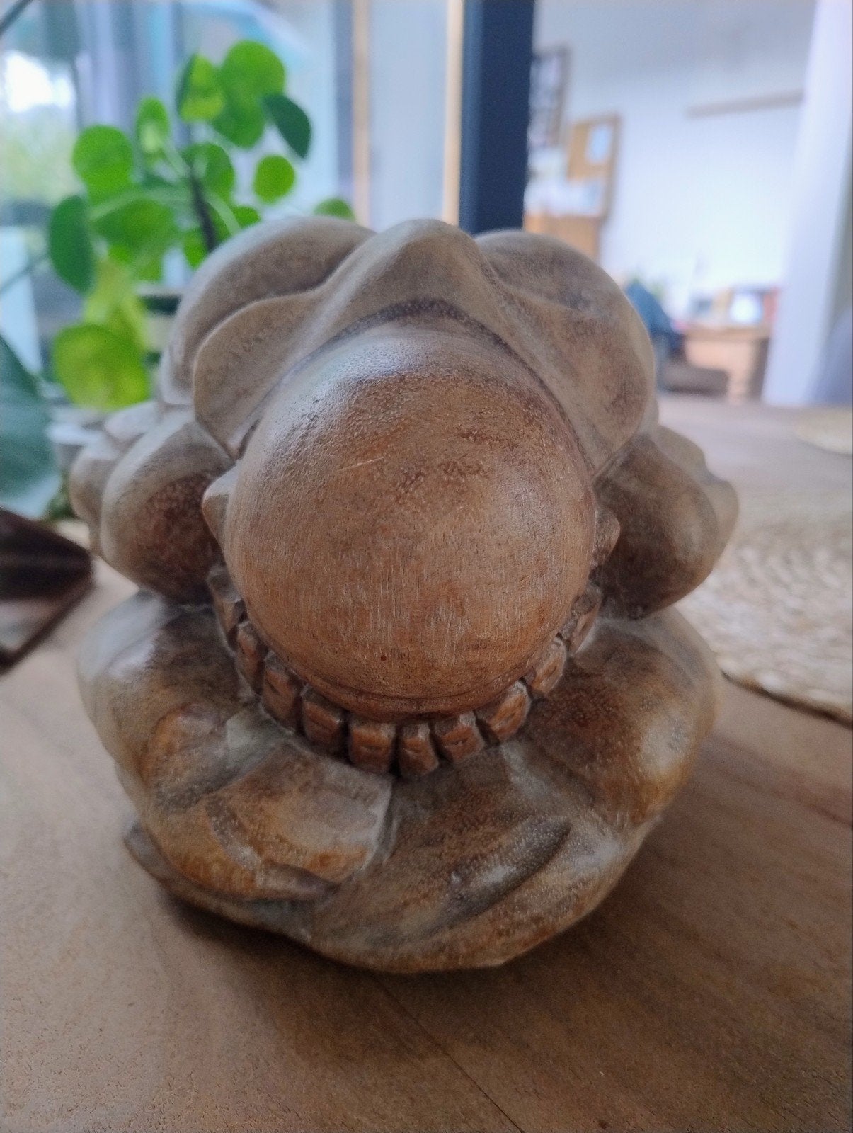Orang Malu / Yogiman / Huilende boeddha, Maison & Meubles, Accessoires pour la Maison | Statues de Bouddha, 15 cm, Marron, Comme neuf