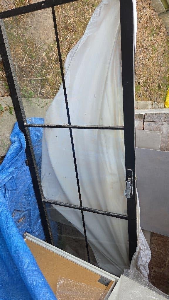 Glazen deur, Doe-het-zelf en Bouw, Deuren en Vliegenramen, Ophalen, Gebruikt, 80 tot 100 cm, Binnendeur