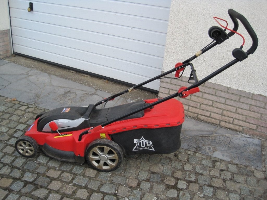 Tondeuse électrique, Tondeuse rotative, Enlèvement, Utilisé, Bac de ramassage