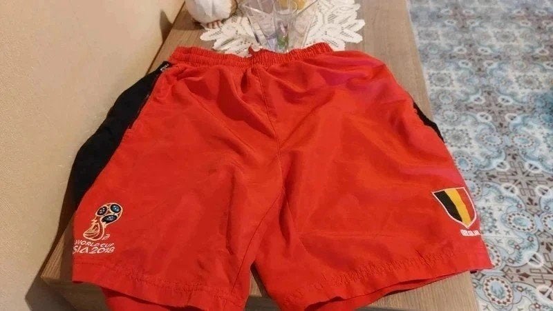 voetbalshort Rode Duivels / Fifa World Cup 2018, Kleding | Heren, Sportkleding, Maat 48/50 (M), Ophalen of Verzenden, Zo goed als nieuw
