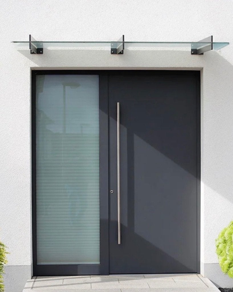Porte avant en ALU avec éclairage latéral, Bricolage & Construction, Neuf, Porte extérieure, Enlèvement, Métal