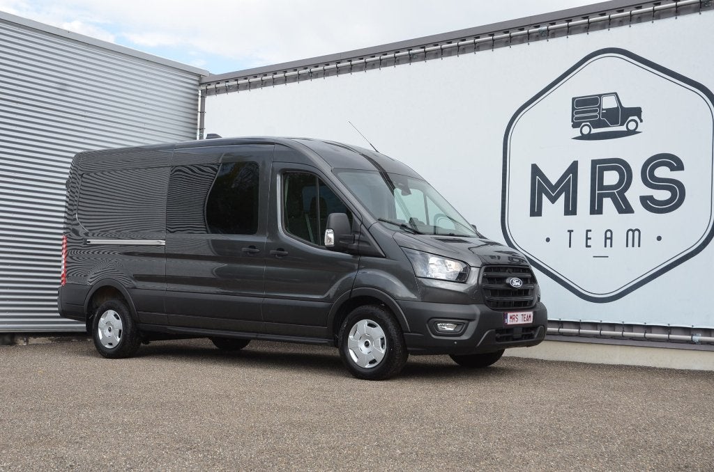 Ford Transit-Dubbelcab-L3H2-Automaat-Camera-Nieuw- 36990+BTW, Argent ou Gris, Achat, Euro 6, Entreprise
