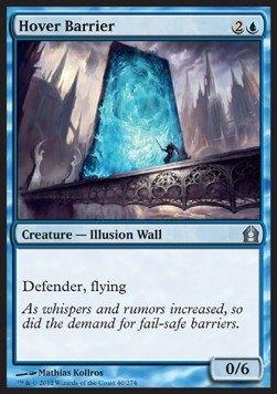 Hover Barrier - RTR - MTG - NM, Hobby en Vrije tijd, Verzamelkaartspellen | Magic the Gathering, Ophalen of Verzenden